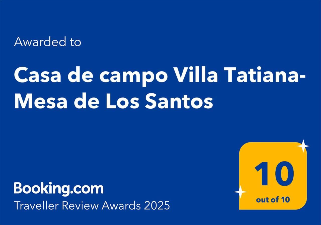 Casa De Campo Villa Tatiana- Mesa De Los Santos Лос-Санотос Екстер'єр фото
